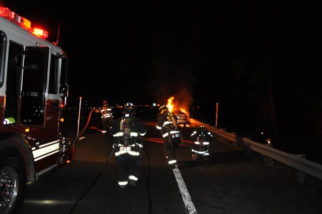 I-684 Car Fire November 2011